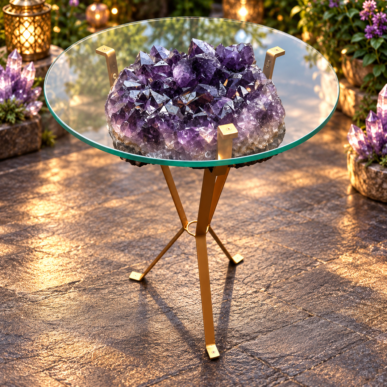 Amethyst Coffee Table No. 2 - Brazil - Glass Included