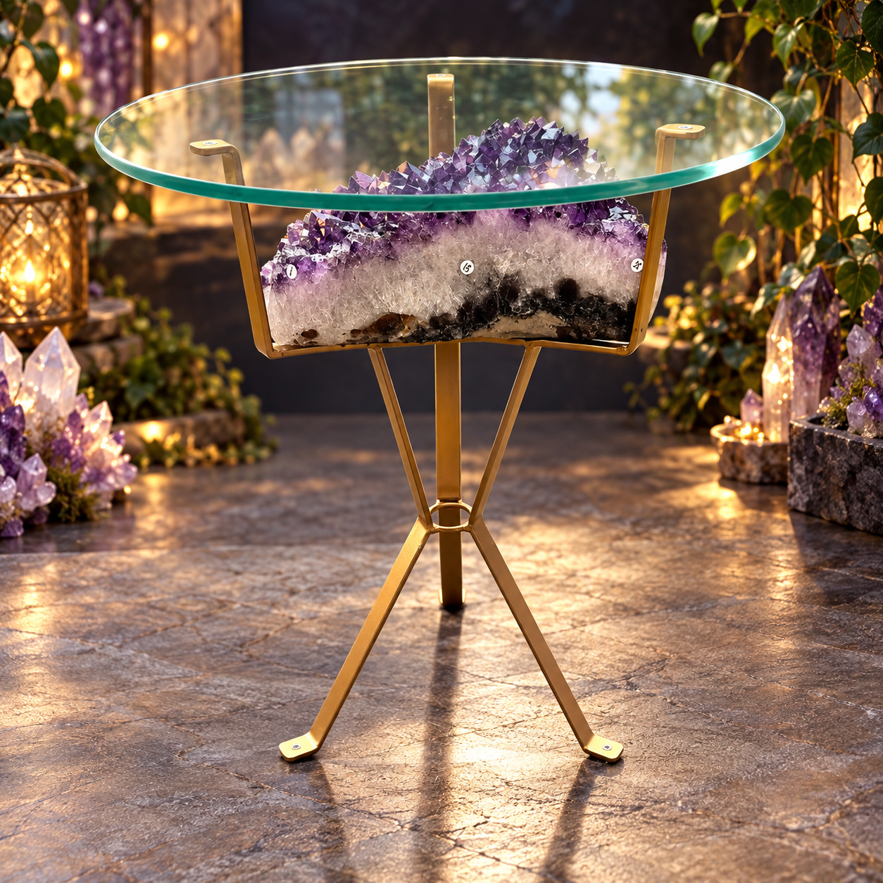 Amethyst Coffee Table No. 1 - Brazil - Glass Included