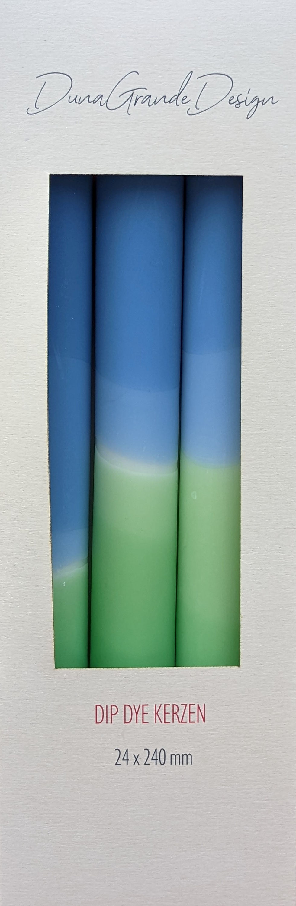 Miniaturbild: DIP DYE Kerzen Blau Grün