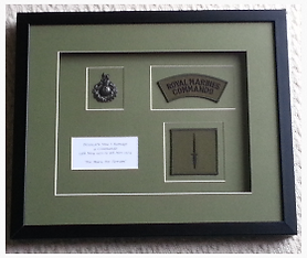 Royal Marine Memorabilia Frame