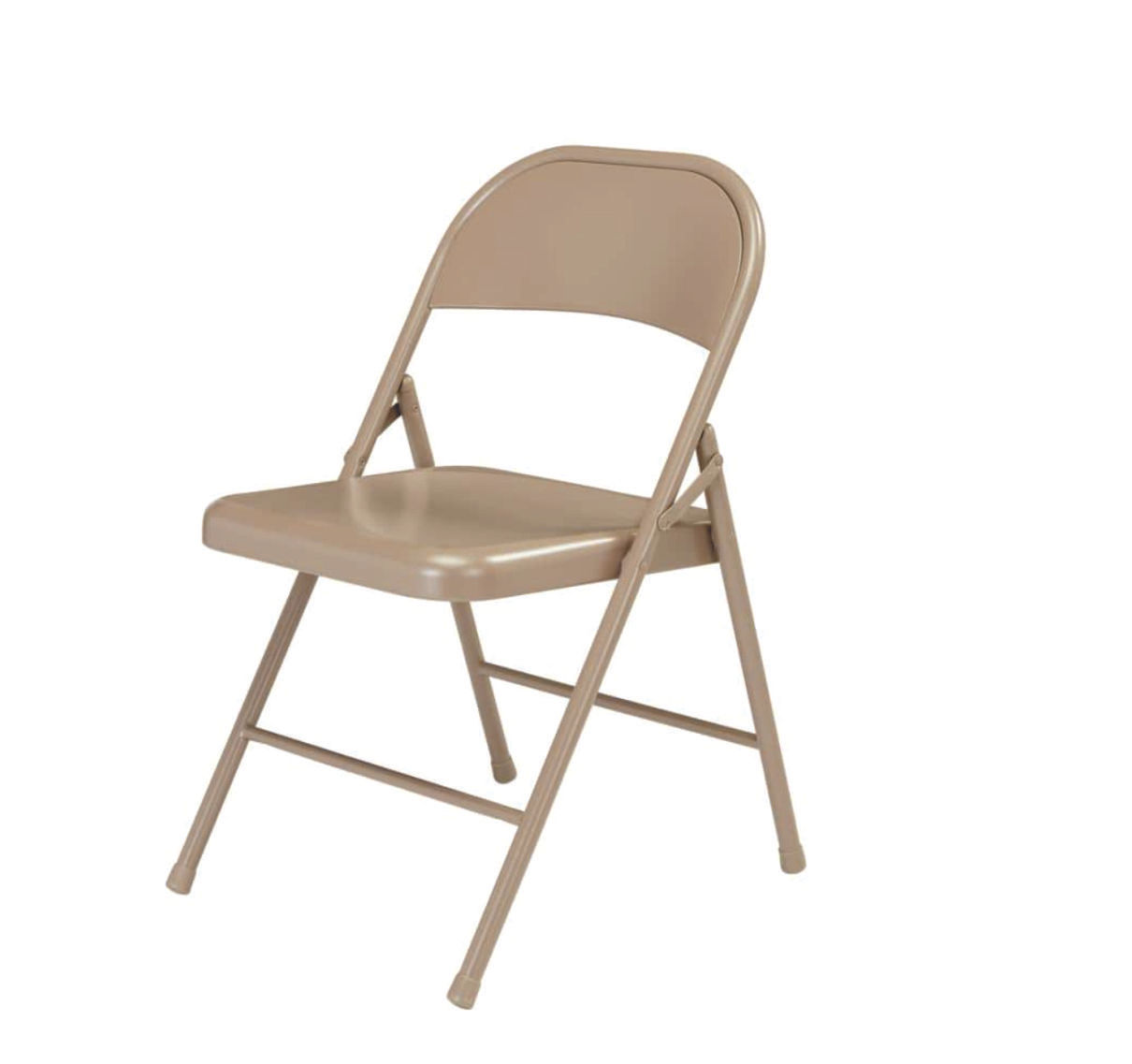 Black folding chairs steel with no pad beige