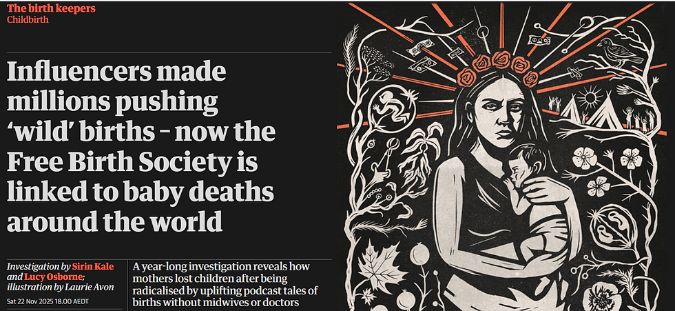 Freebirth in the world press