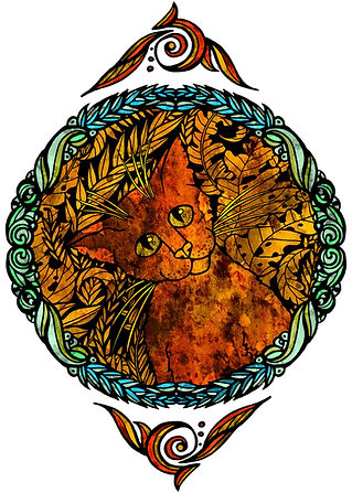 Cat illustration blog portal