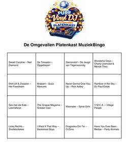 MuziekBingo vanaf Vinyl DJ met De Omgevallen Platenkast