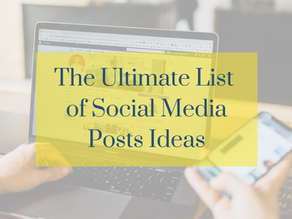 The ultimate list of social media post ideas