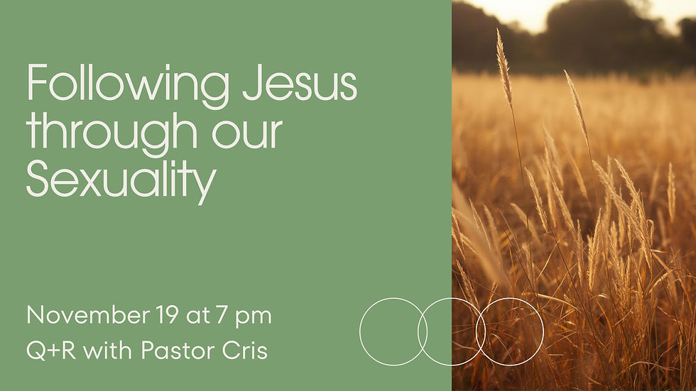 Following Jesus through our Sexuality