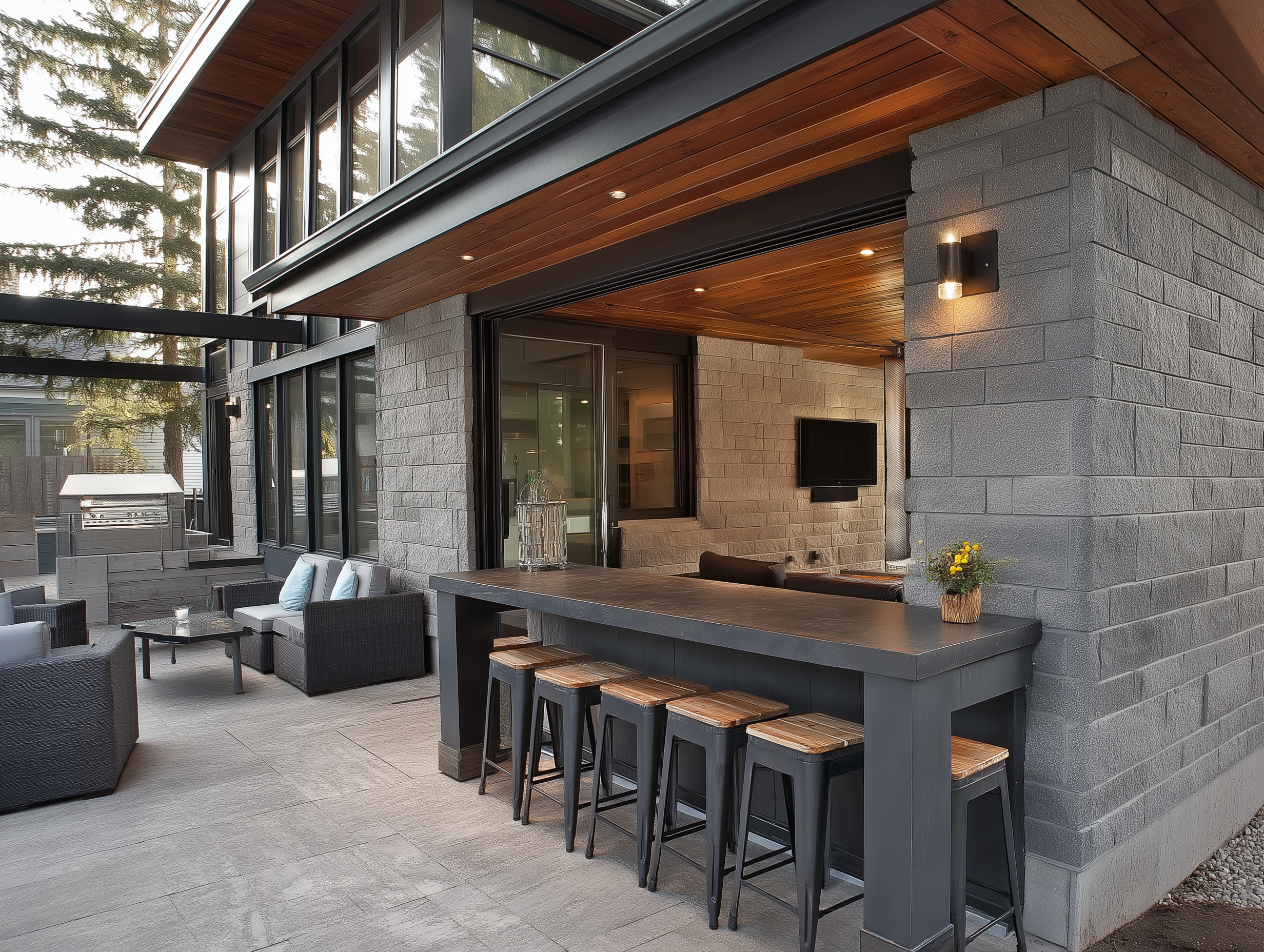 Home Refacing with Stone by Monarch Masonry in Toronto