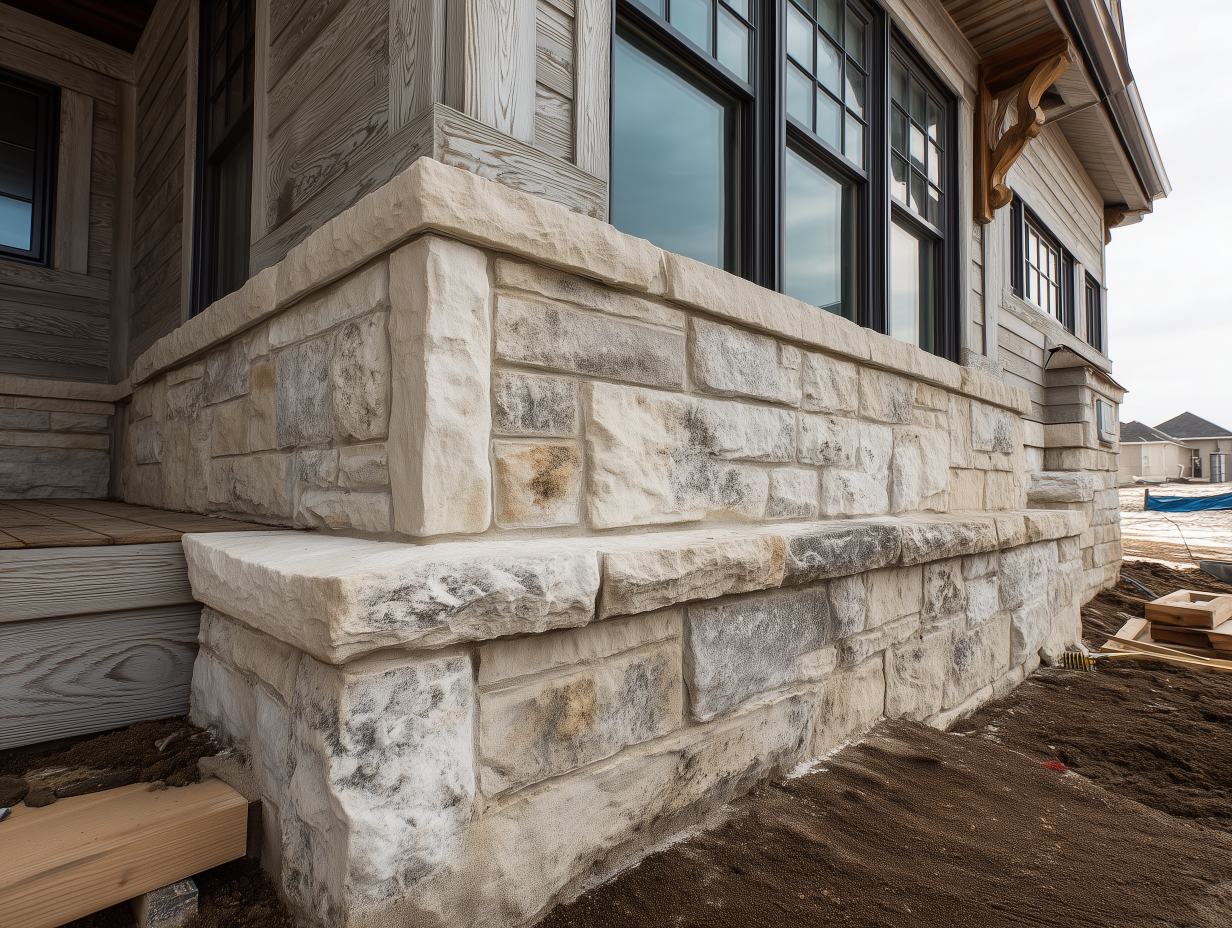 Stone Skirting by Monarch Masonry in Toronto