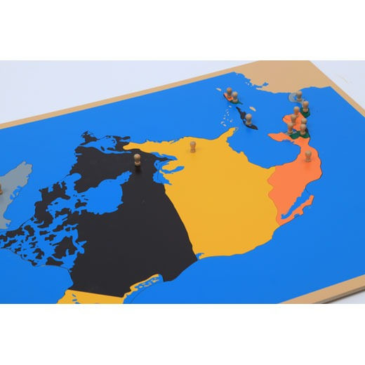 תמונה ממוזערת: פאזל מפת אמריקה הצפונית Puzzle Map of North America