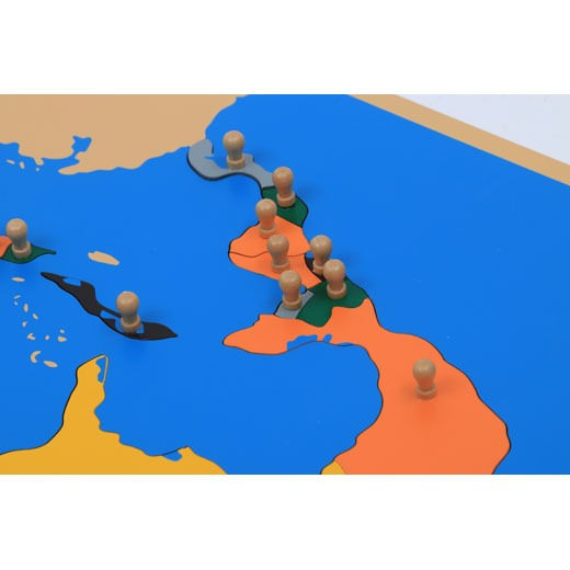 תמונה ממוזערת: פאזל מפת אמריקה הצפונית Puzzle Map of North America