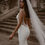 Thumbnail: 10558-V-neck Backless Illusion Sleeves Mermaid Lace Wedding Dress