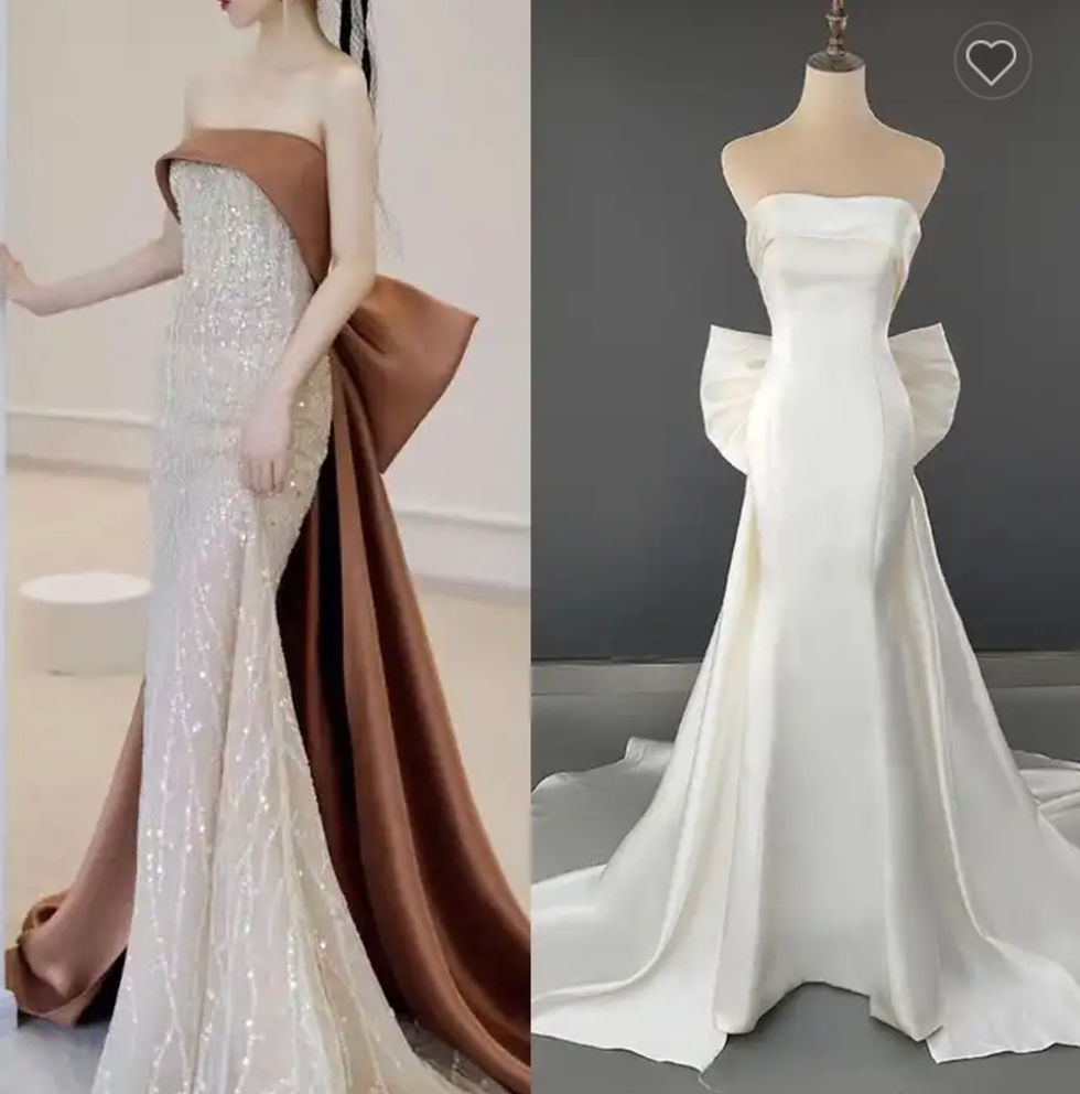 14482# Real Photos Strapless Wedding Gown, Prom, Party Dress