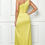 Thumbnail: ONE SHOULDER SHIRRING SLIT MAXI DRESS