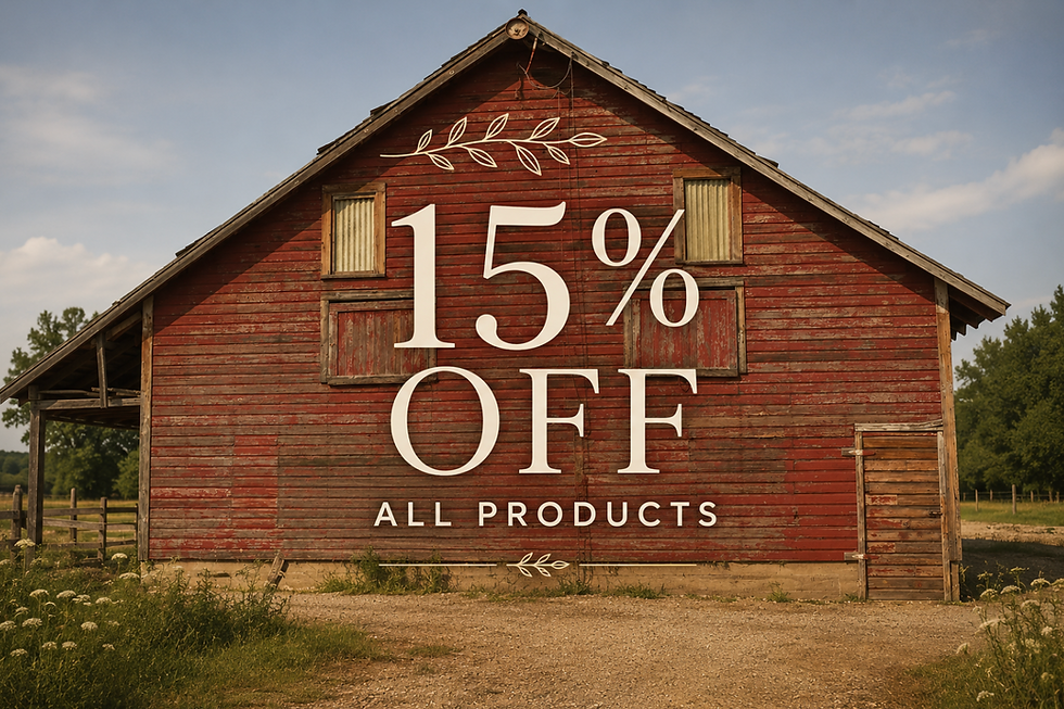 Sunshine, Fresh Air and 15% Off