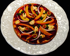 Veggie Beet Pizza 