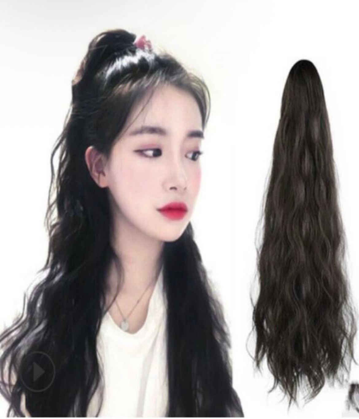 U Go Girl Kinky Straight Corn Wave Claw Ponytail
