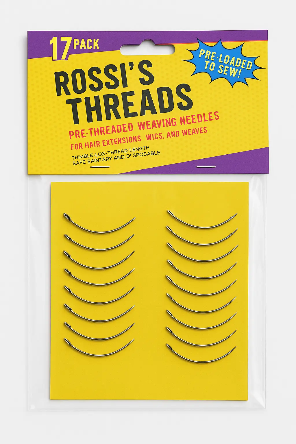 Rossi's Threads Pre-threaded Weaving Needles