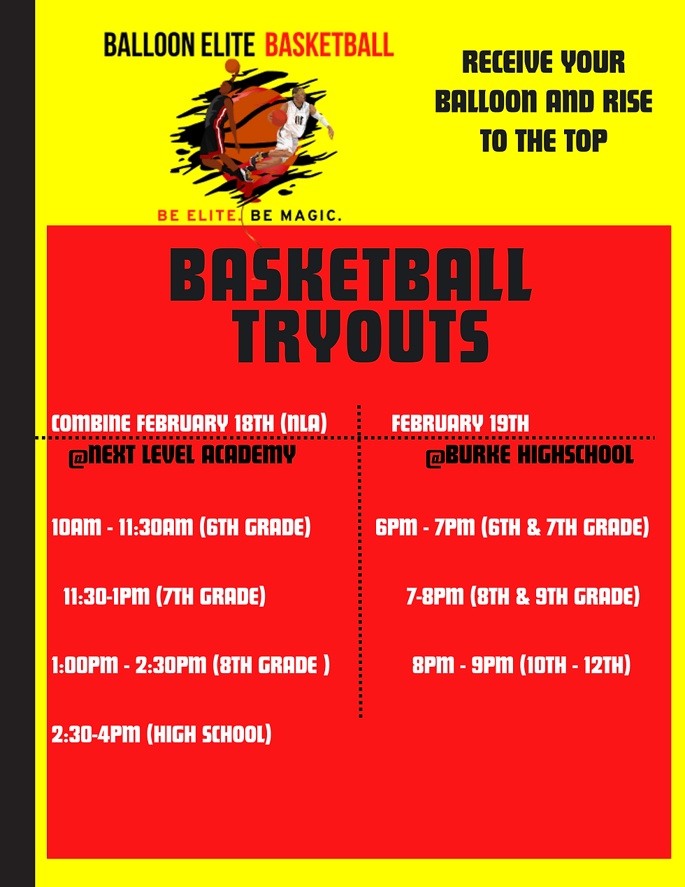 Spring/Summer Basketball Tryouts!