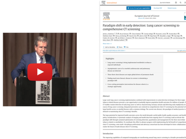Paradigm shift in early detection: Lung cancer screening to comprehensive CT screening