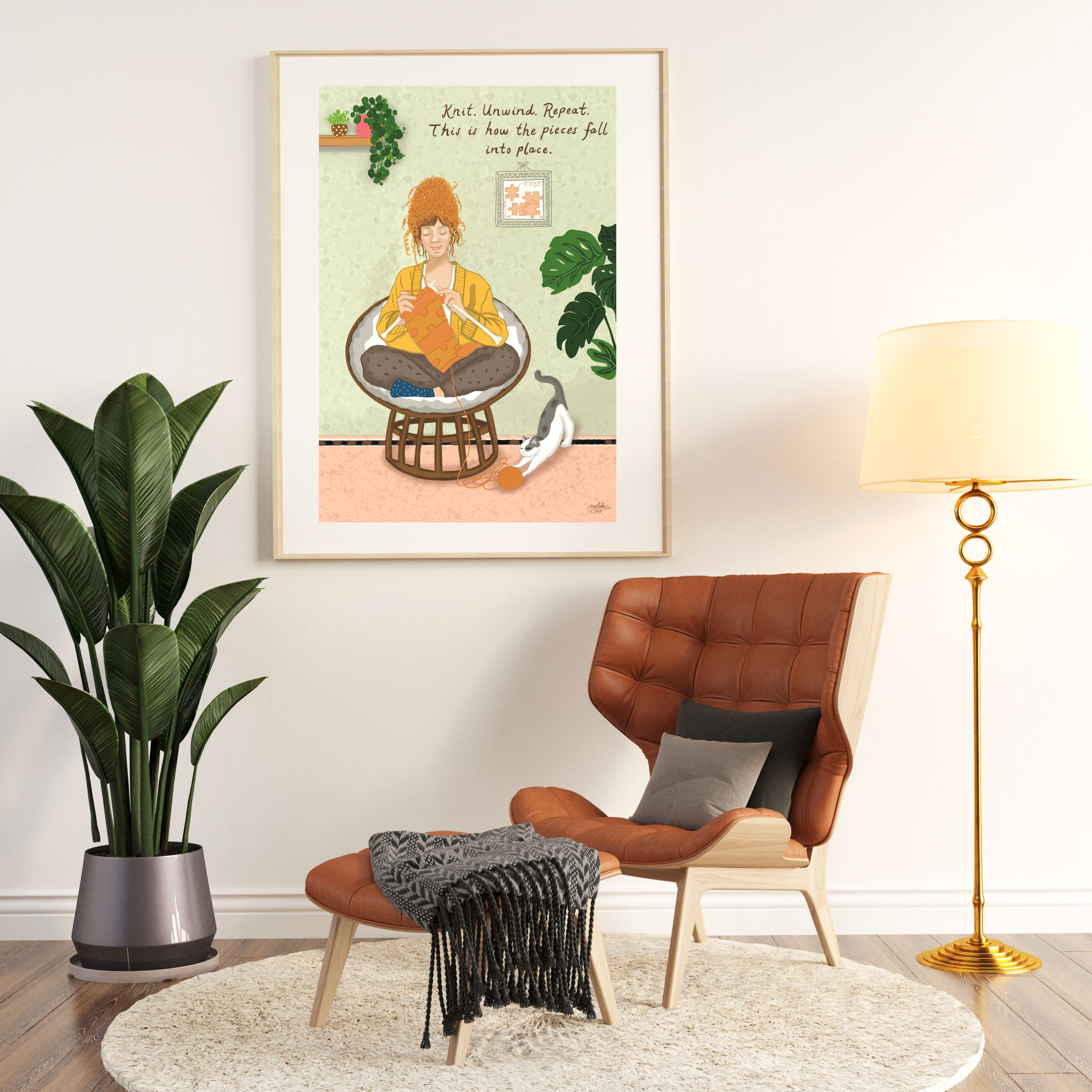 Die Kunst des Entspannens – Kunstdruck