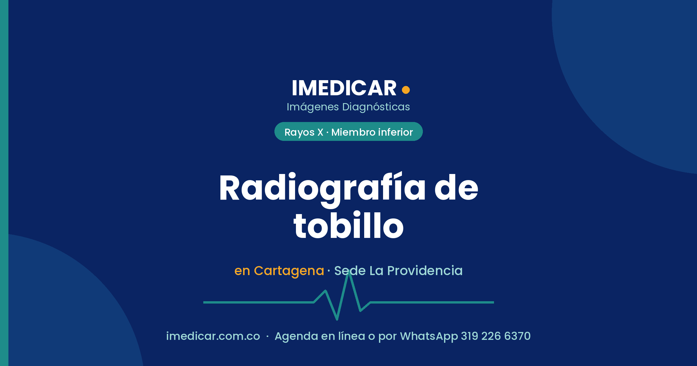 Radiografía de tobillo en Cartagena — IMEDICAR Imágenes Diagnósticas