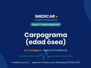¿Para qué sirve un carpograma (radiografía de edad ósea)?