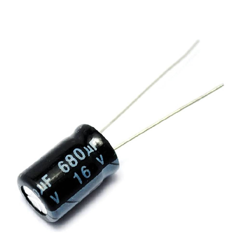 680uf 16V Electrolytic Capacitor