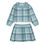 Thumbnail: Abel & Lula Girls aqua skirt set 