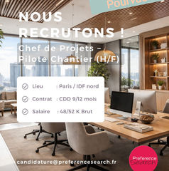 Chef de Projets – Pilote Chantier (H/F) 