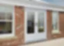 French patio doors installed on a home exterior