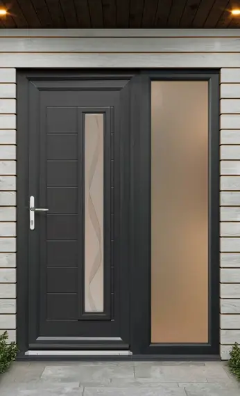 uPVC front door in Dundee in Black