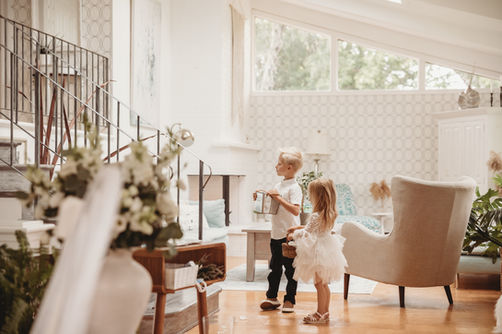 Kids waiting for the bride