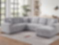 Large Sectional with pull out bed and storage