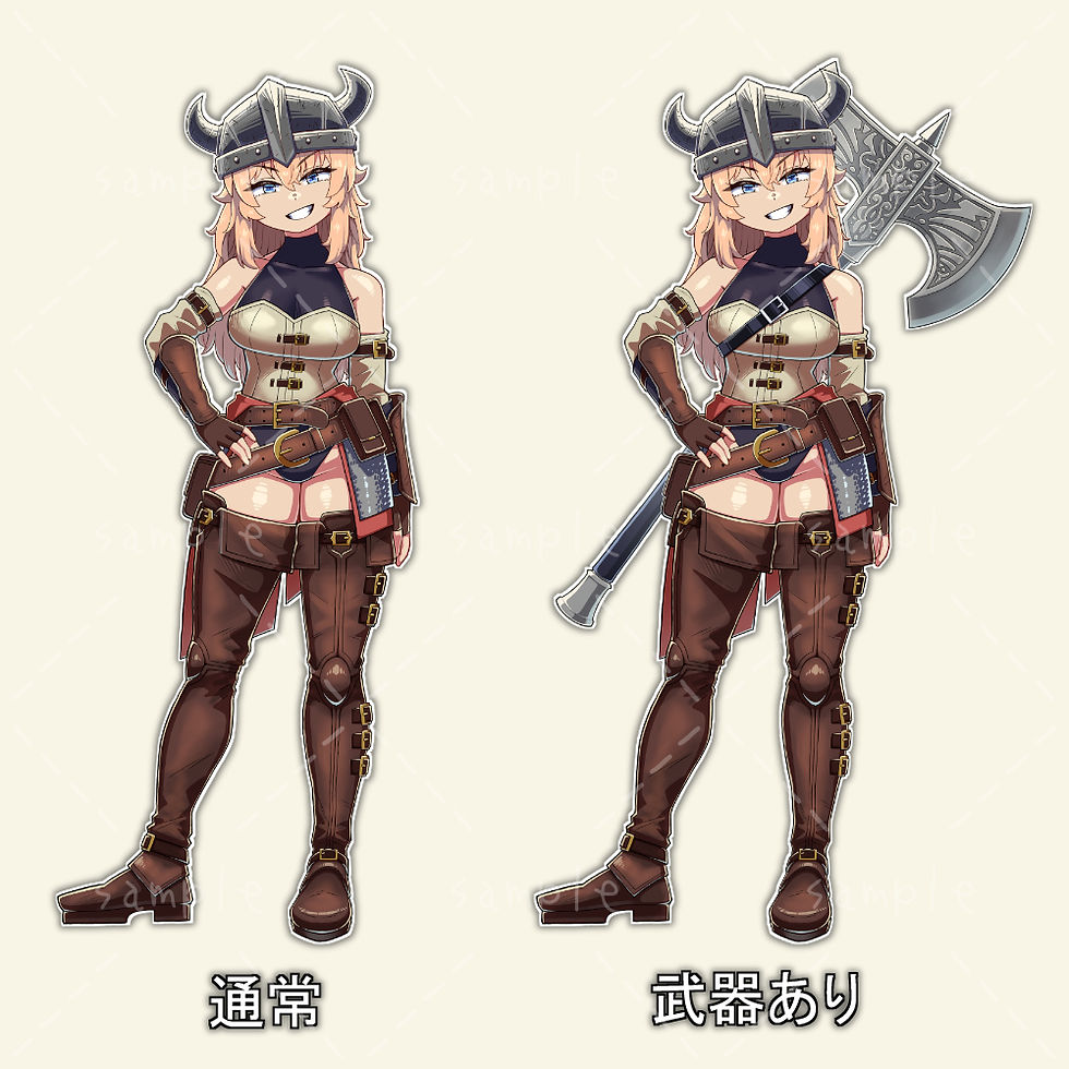 サムネイル： 【立ち絵】戦士_女の子