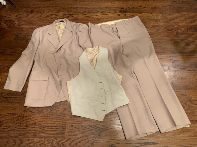 3 Piece Thrifted Polyester Man's Suit