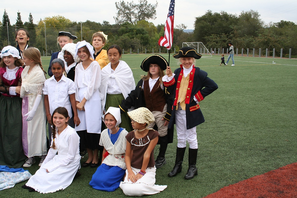 Upcycled George Washington Costume from thrifted materials