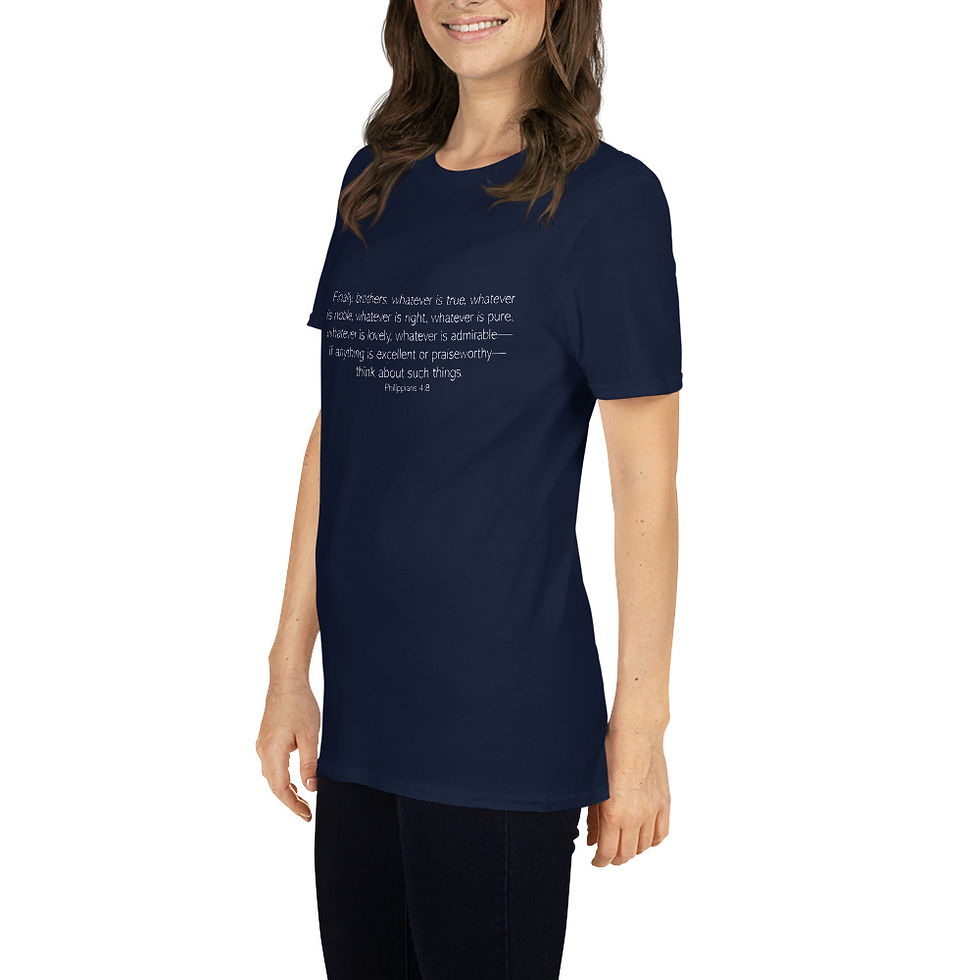 Thumbnail: Philippians 4:8 Short-Sleeve Unisex T-Shirt
