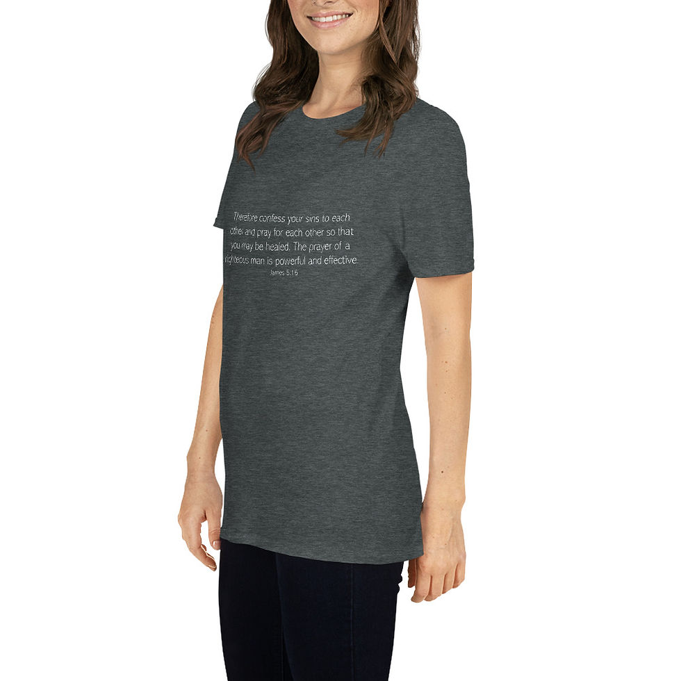 Thumbnail: James 5:16 Short-Sleeve Unisex T-Shirt