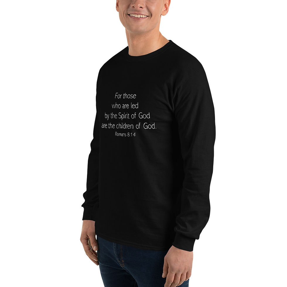 Thumbnail: Romans 8:14 Men’s Long Sleeve Shirt