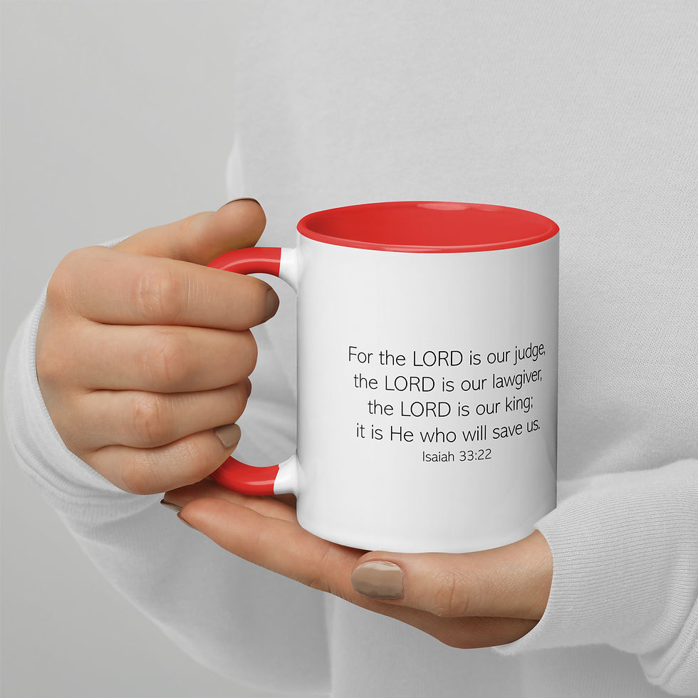Thumbnail: Isaiah 33:22 Mug with Color Inside