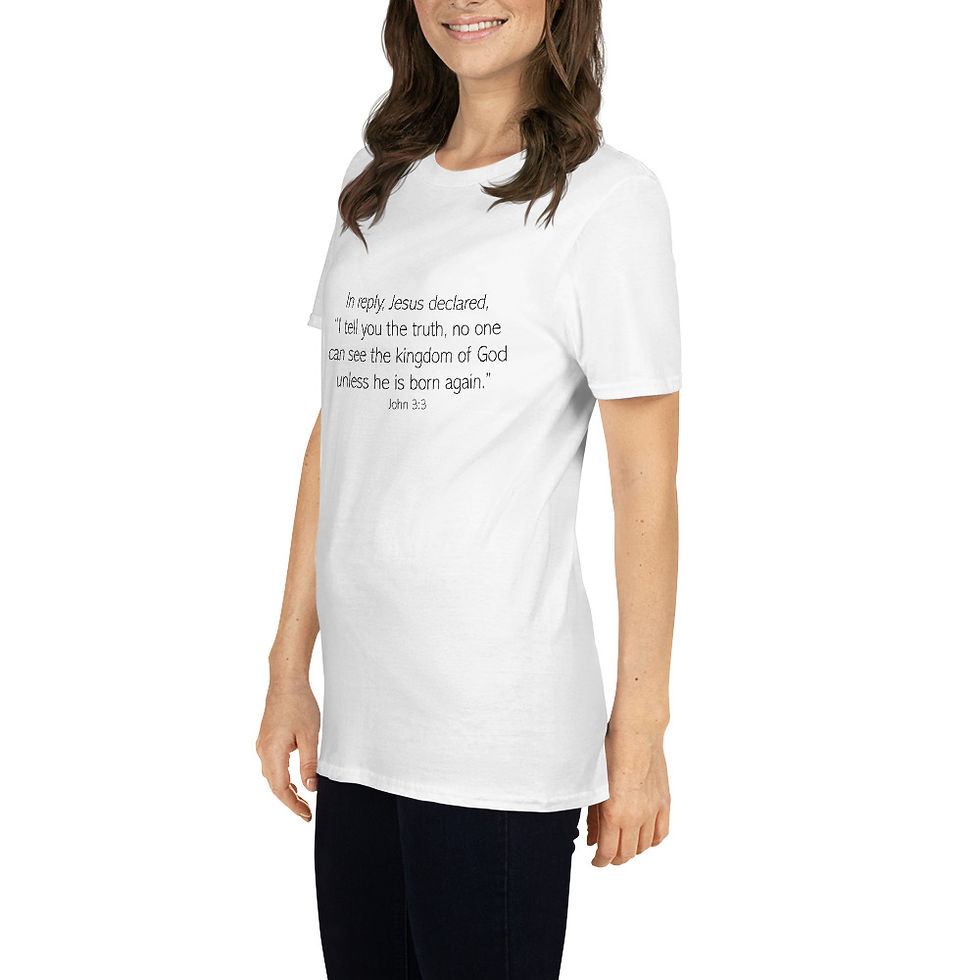 Thumbnail: John 3:3 Short-Sleeve Unisex T-Shirt