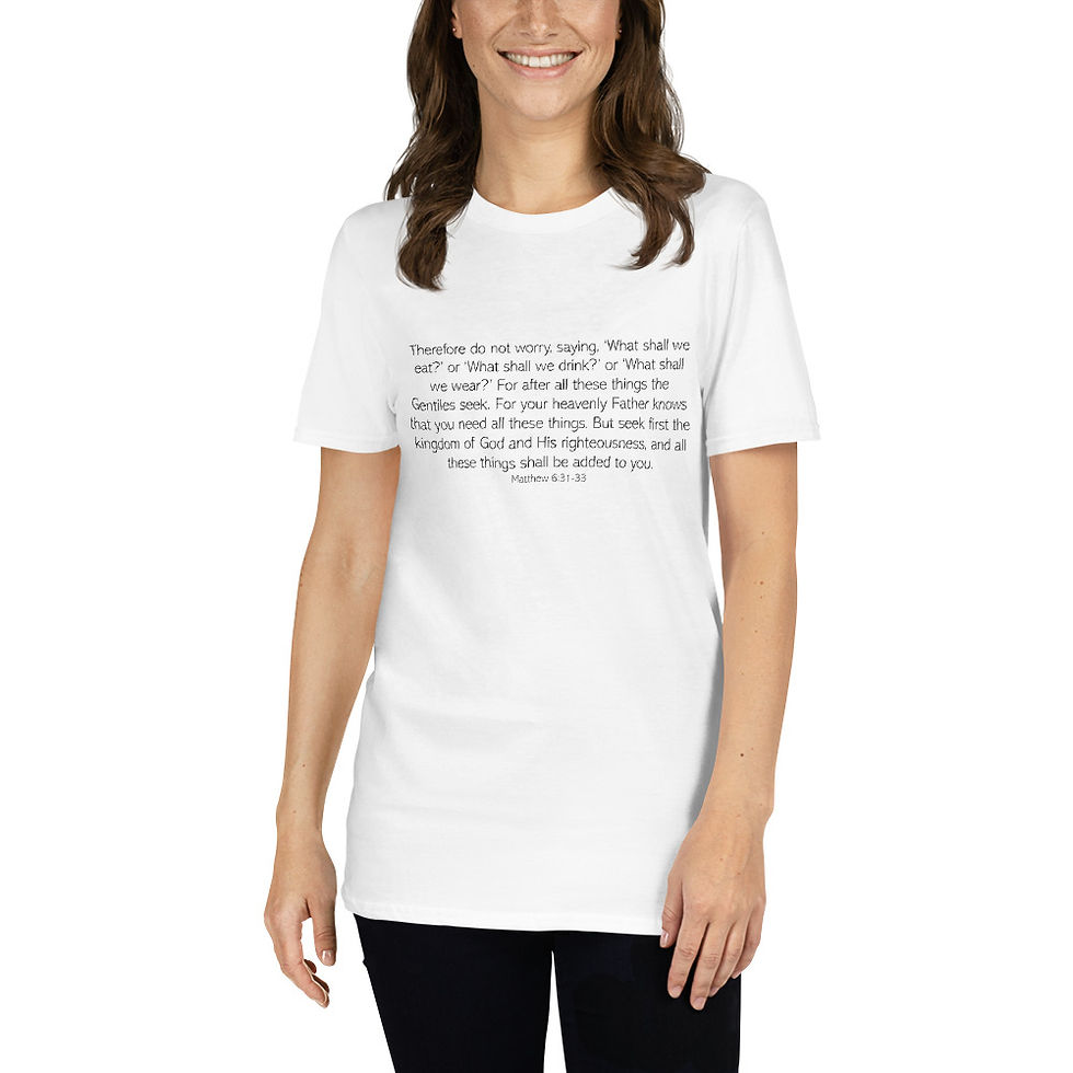 Thumbnail: Matthew 6:31-33 Short-Sleeve Unisex T-Shirt