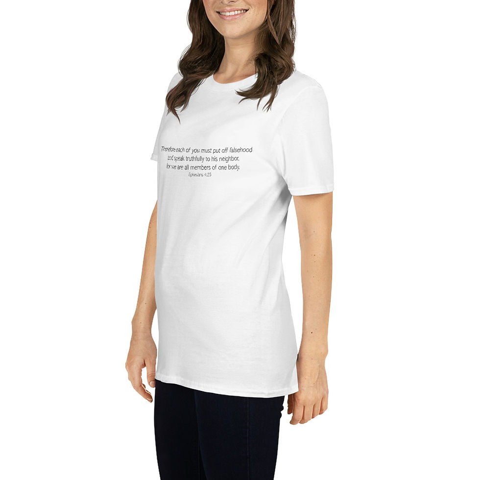 Thumbnail: Ephesians 4:25 Short-Sleeve Unisex T-Shirt