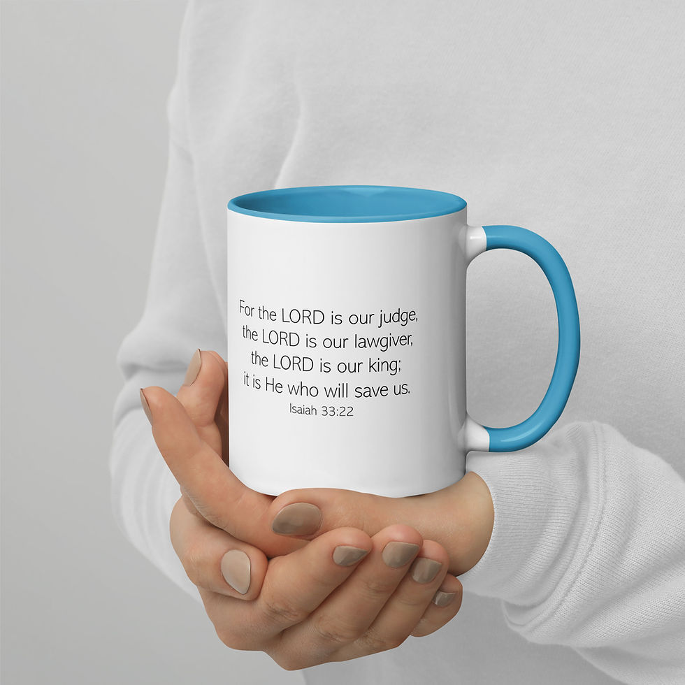 Thumbnail: Isaiah 33:22 Mug with Color Inside