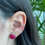 Miniatura: Invisible Setting Heart Studs Earrings