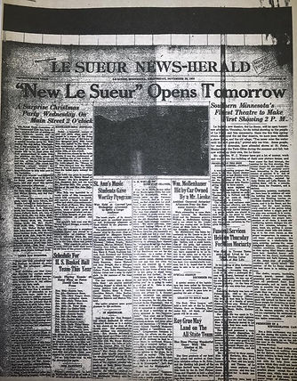 New le sueur opens 1933 11 29.jpg