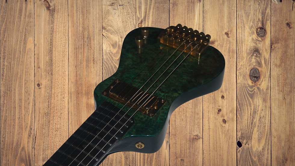 Thumbnail: EX-Jazz Custom Amboyna Top Makassar Jet Black Fretboard !