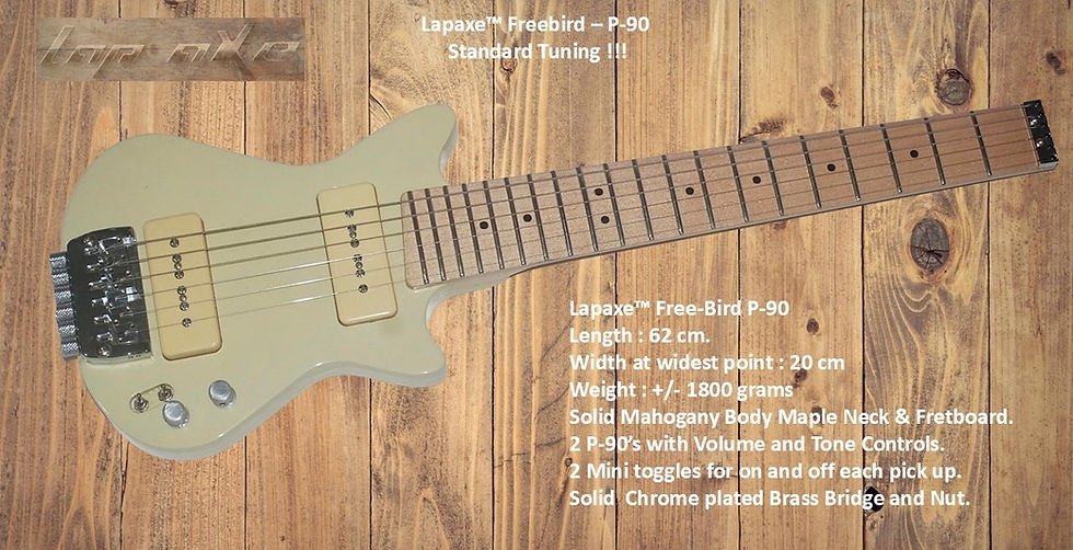 ギター Lap axe EX series Lapaxe Travel Guitars in Standard Tuning
