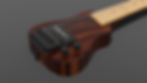 Lapaxe Deluxe Junior travel electric guitar with ceramic P-90 pickup, compact 52 cm mahogany body, airplane carry-on size