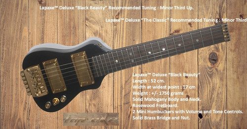 Lapaxe™ Deluxe Black Gold | Lap axe Travel Guitars